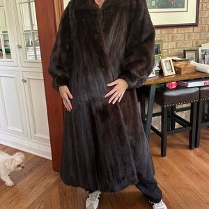 Xl brown mink coat